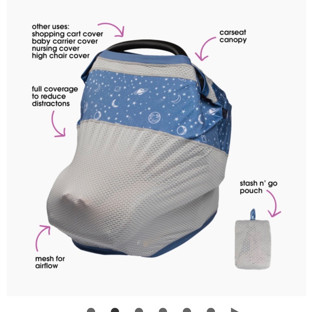 NEW Boppy 4 & More Multi-Use Cover Car Seat and Nursing Cover
